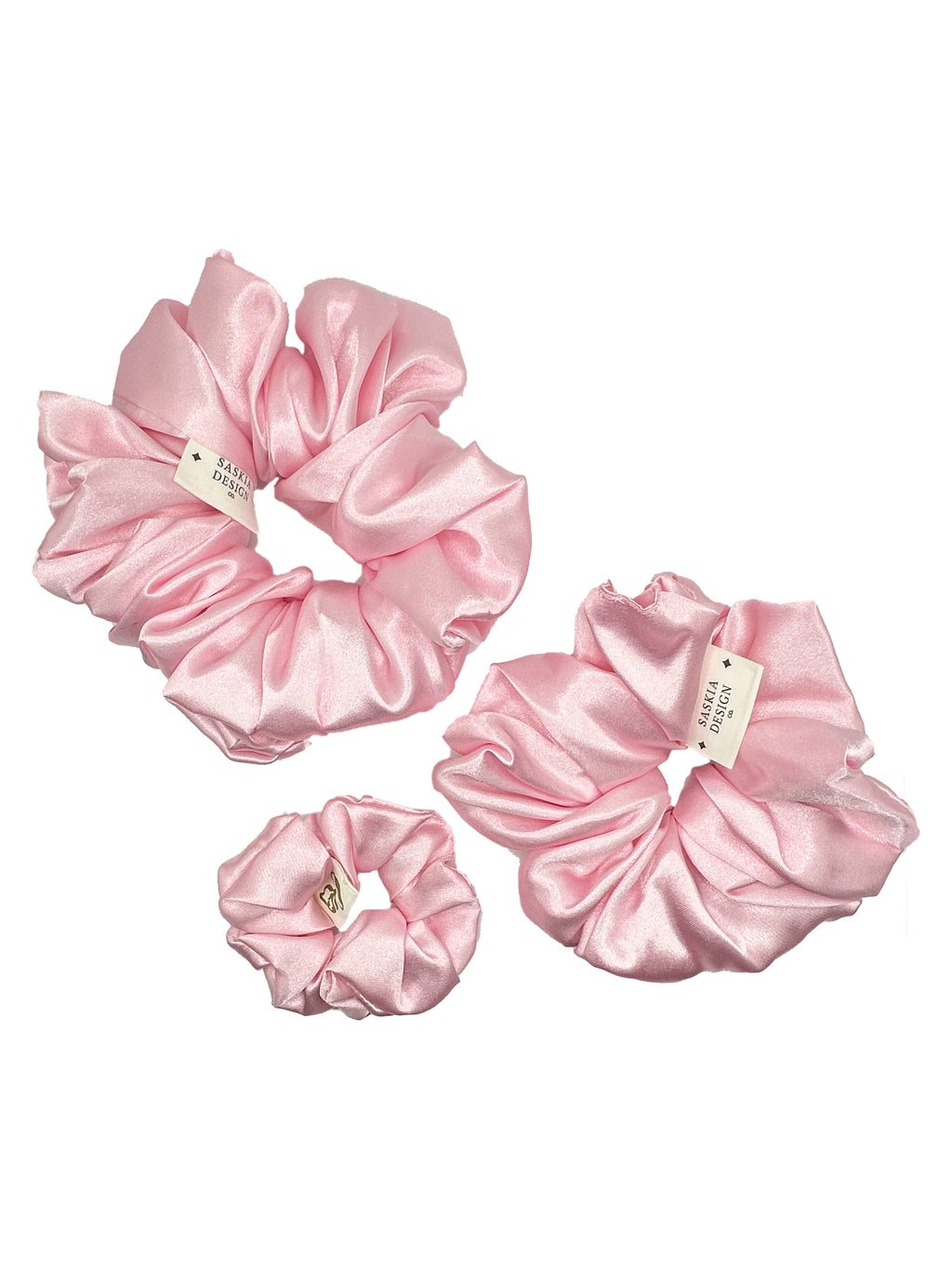 Powder Puff Satin Scrunchie