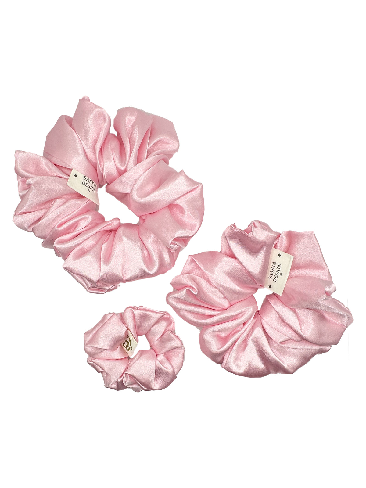 Powder Puff Satin Scrunchie