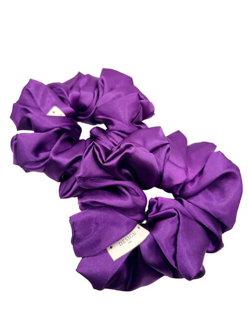 Amethyst Satin Scrunchie
