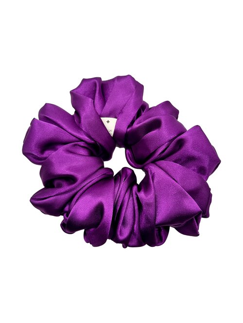 Amethyst Satin Scrunchie