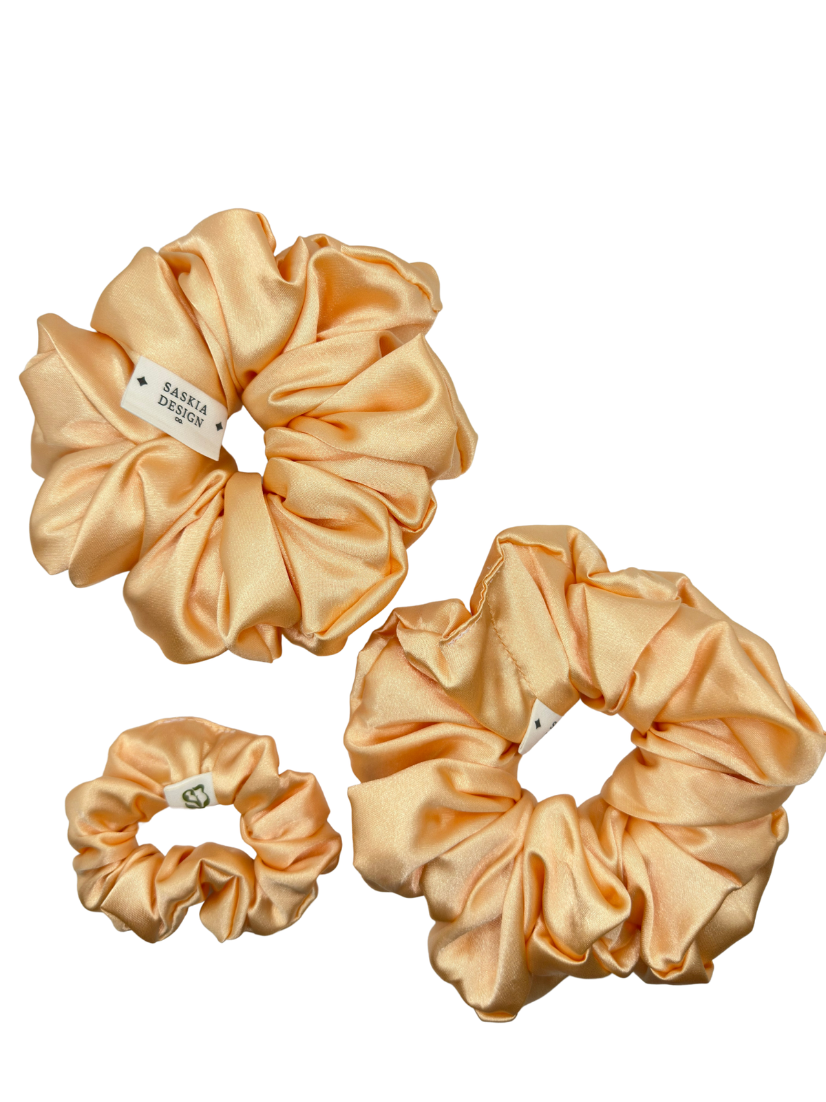 Apricot Satin Scrunchie