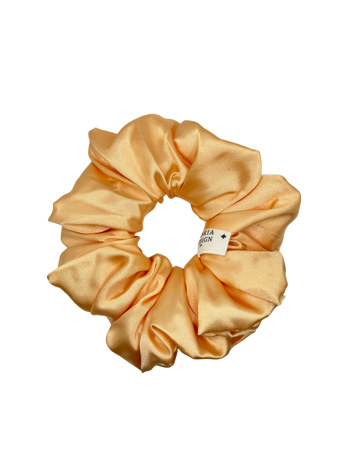 Apricot Satin Scrunchie