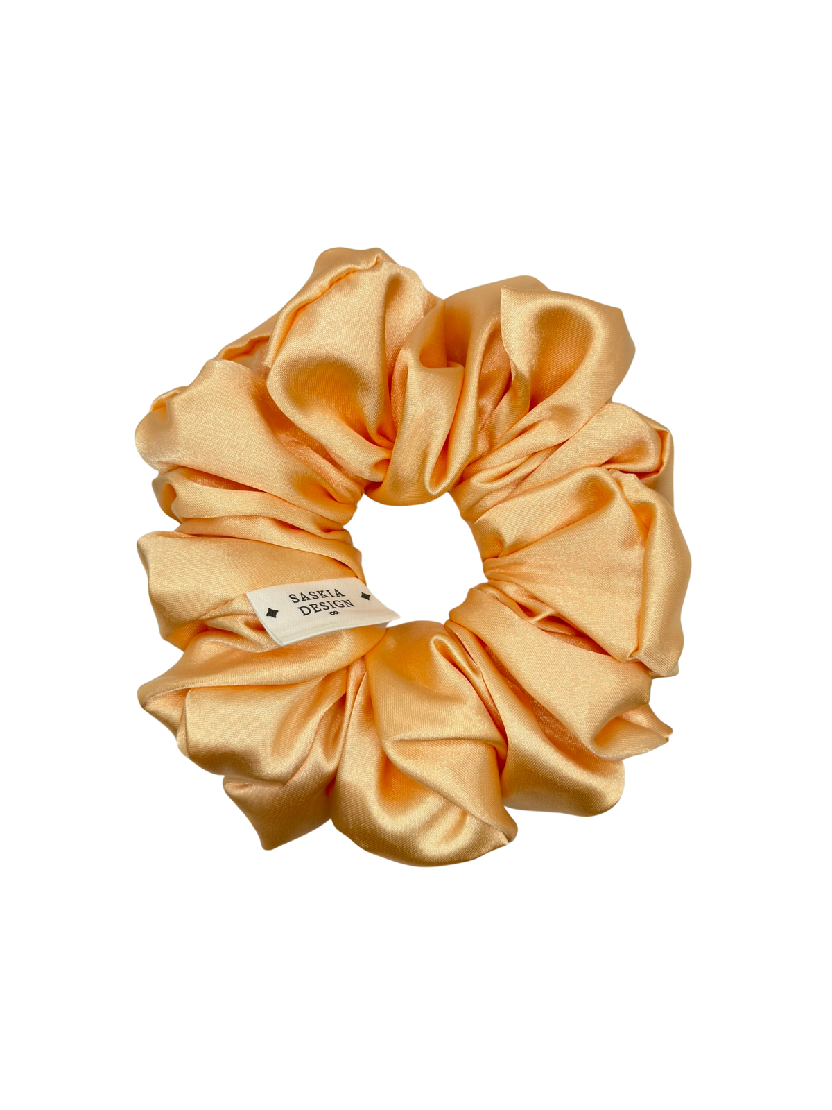 Apricot Satin Scrunchie