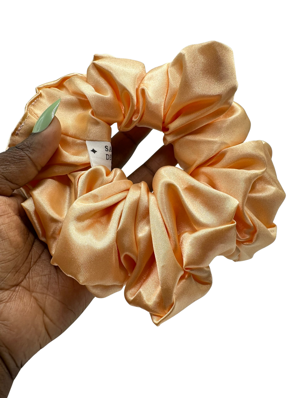 Apricot Satin Scrunchie