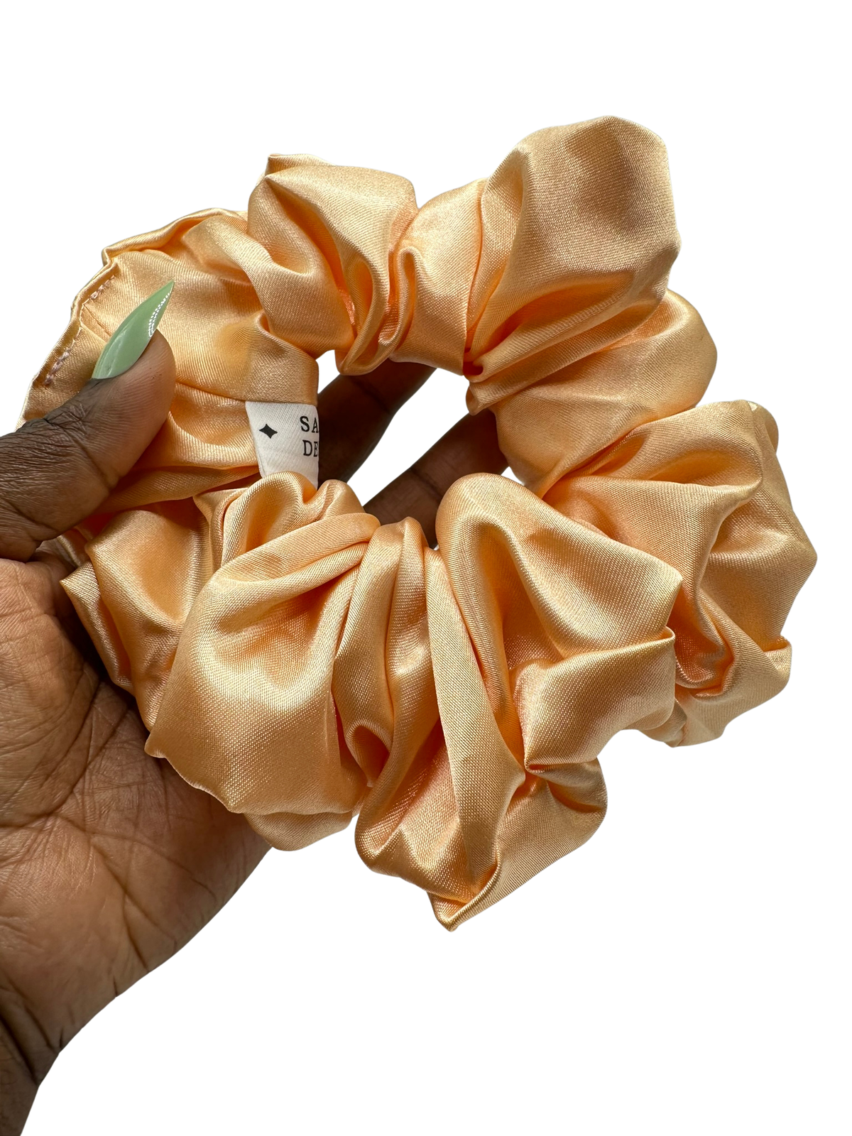 Apricot Satin Scrunchie