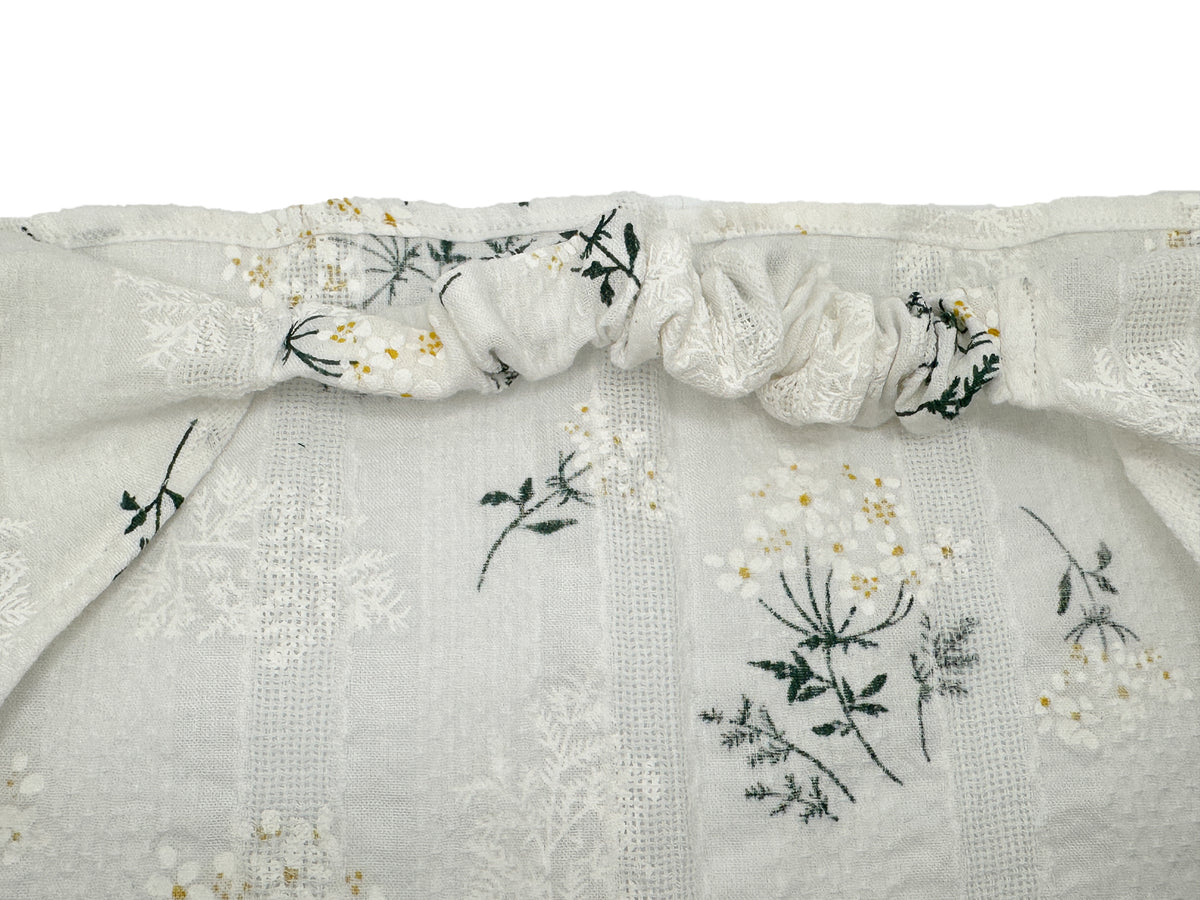 Floral Embroidered Bandanna