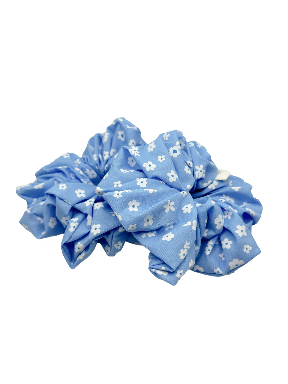 Sky Blossom Cotton Scrunchie
