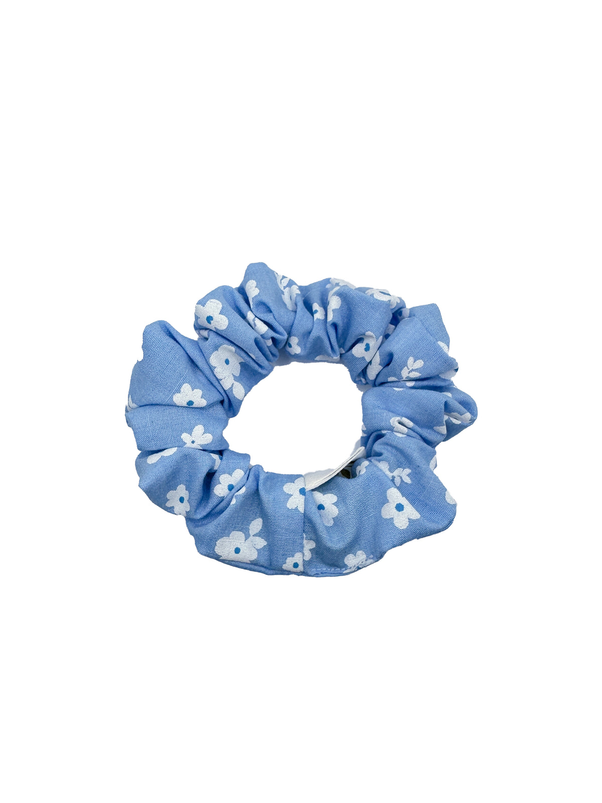 Sky Blossom Cotton Scrunchie
