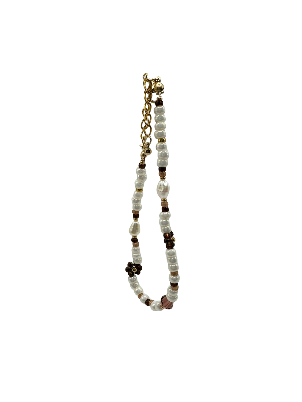 Beaded Flower Bracelet - Fall