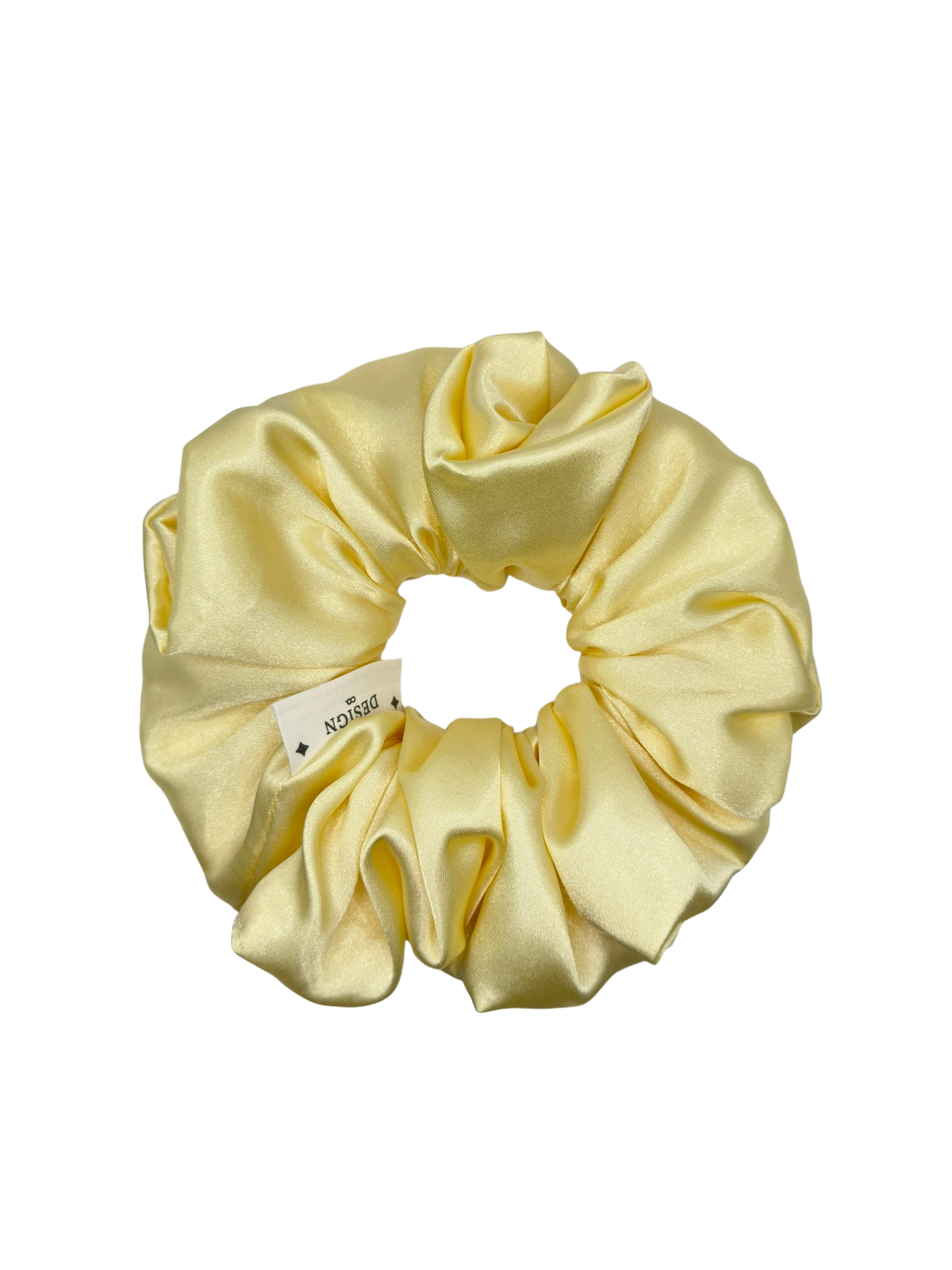 Butter Yellow Satin Scrunchie