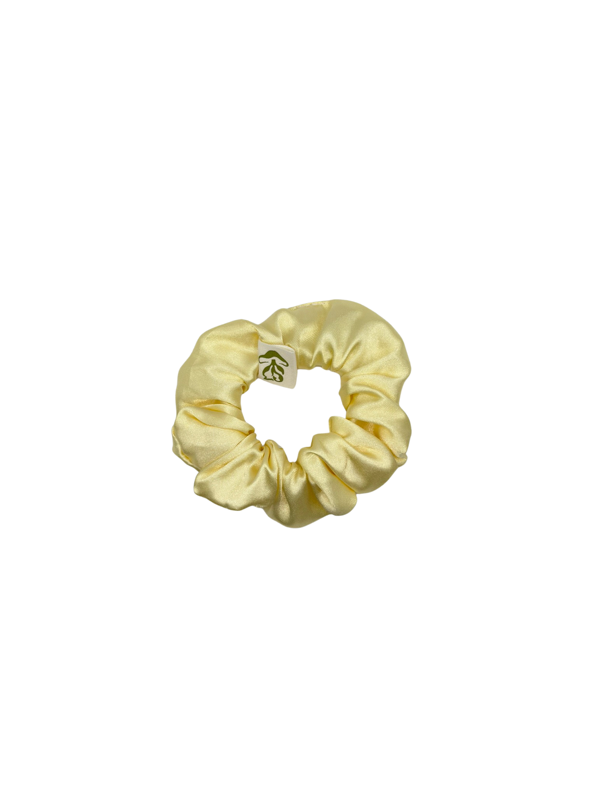 Butter Yellow Satin Scrunchie