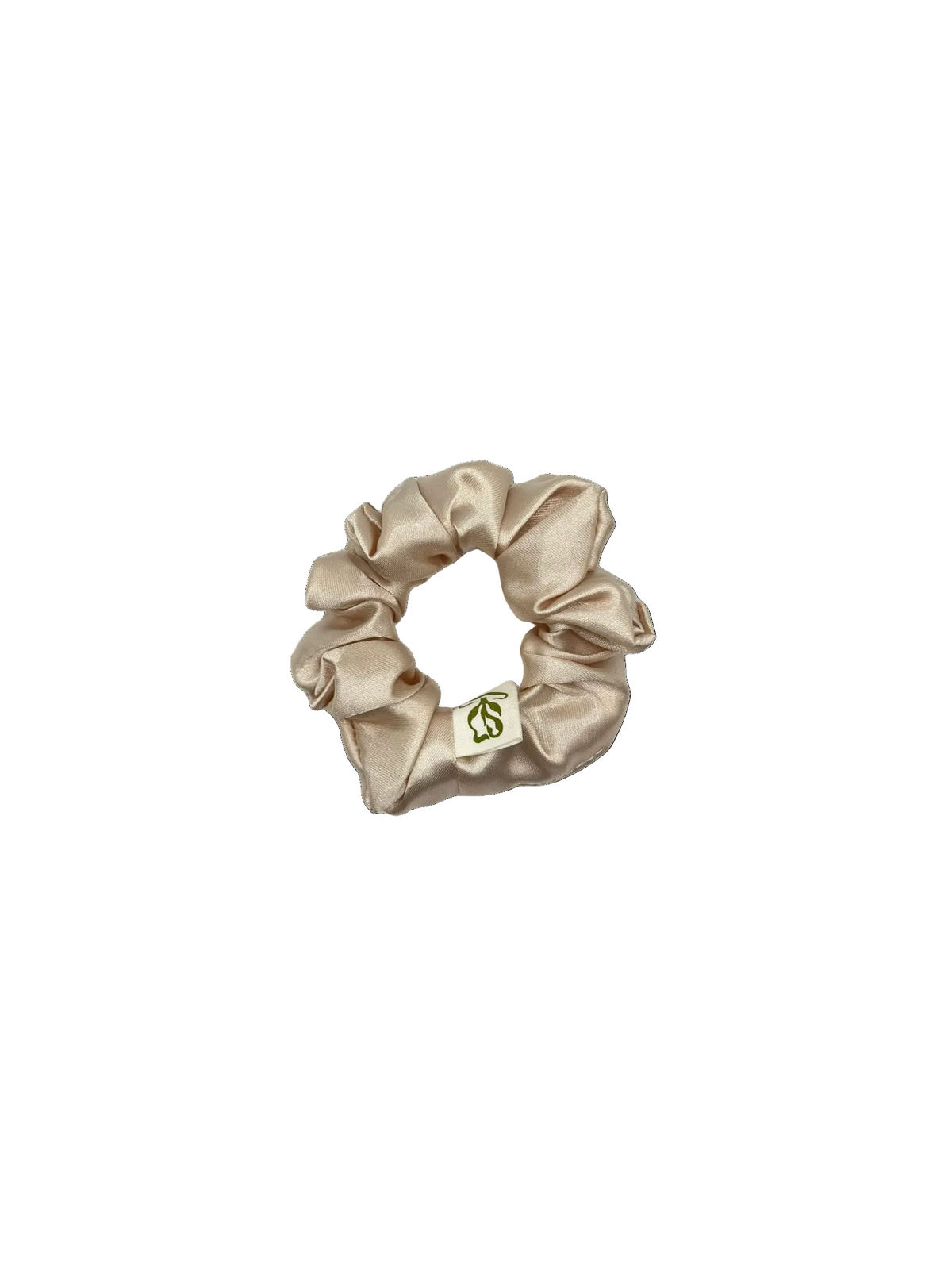 Champagne Satin Scrunchie