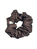 Chocolate Satin Scrunchie