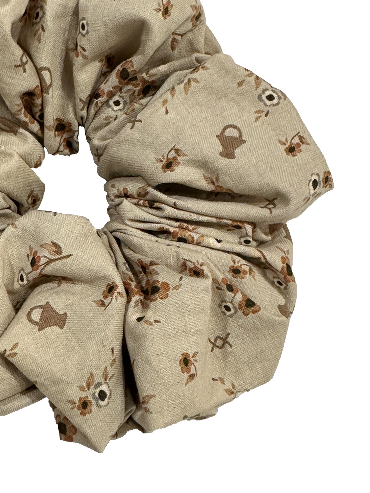Flower Picking Cotton Scrunchie