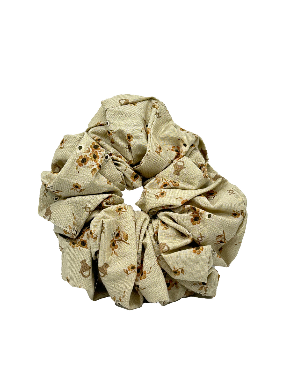 Flower Picking Cotton Scrunchie