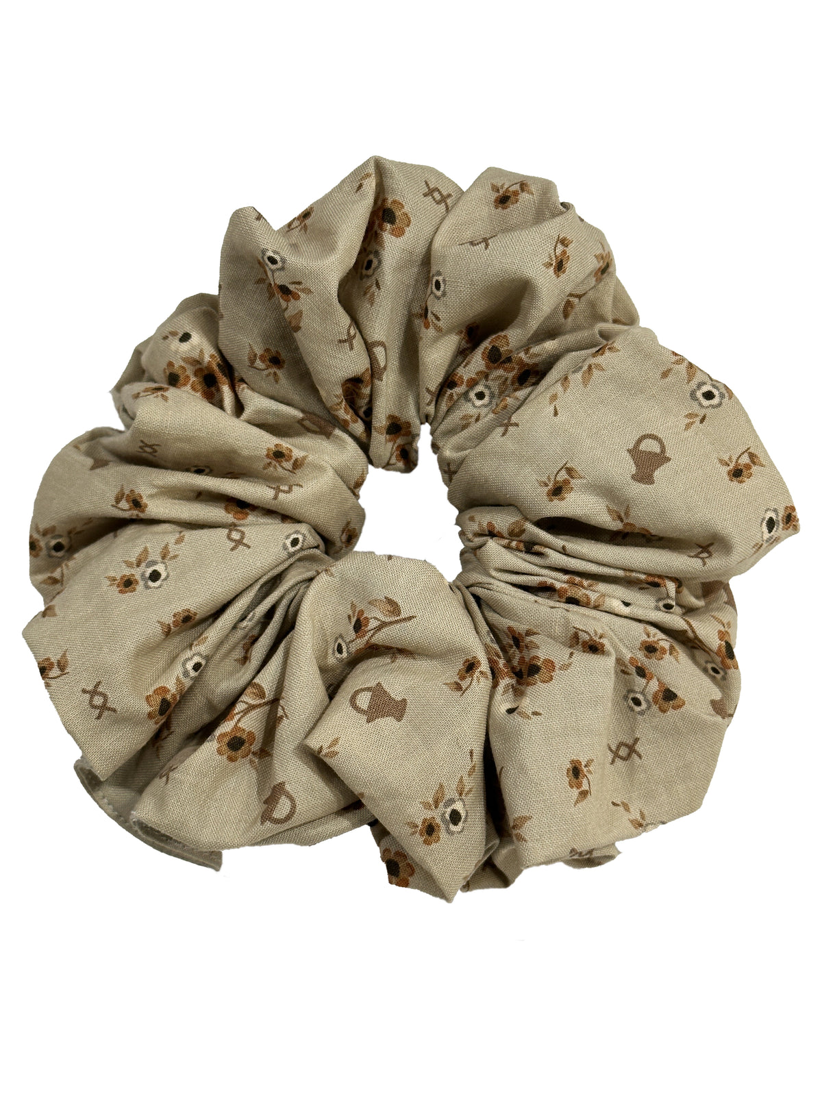 Flower Picking Cotton Scrunchie