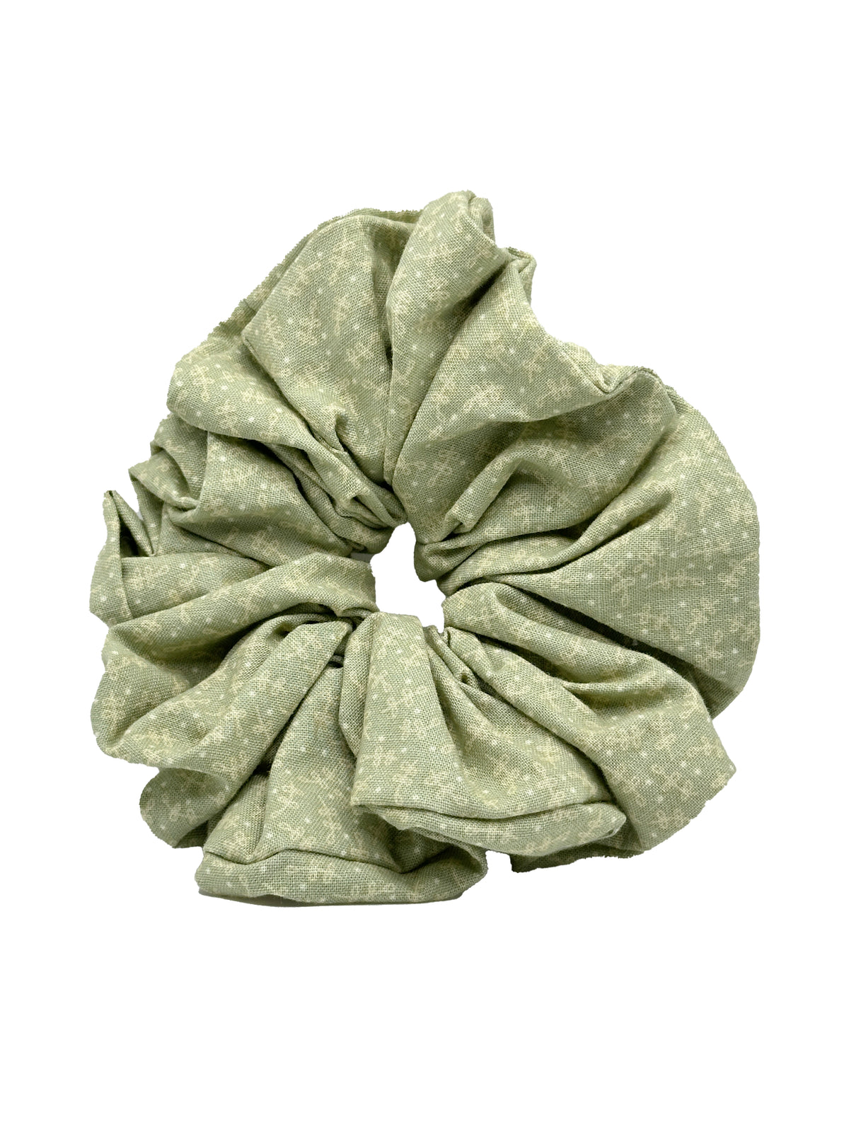 Spring Leaves Cotton Scrunchie