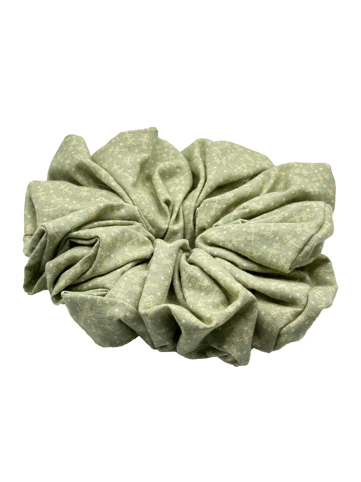 Spring Leaves Cotton Scrunchie