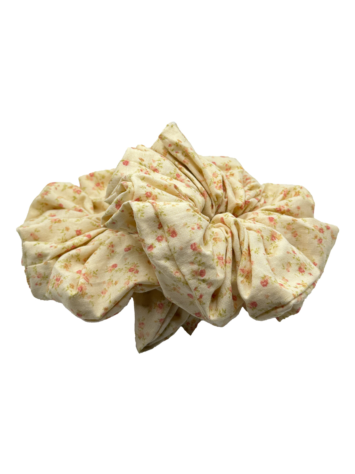 Vintage Rose Cotton Scrunchie