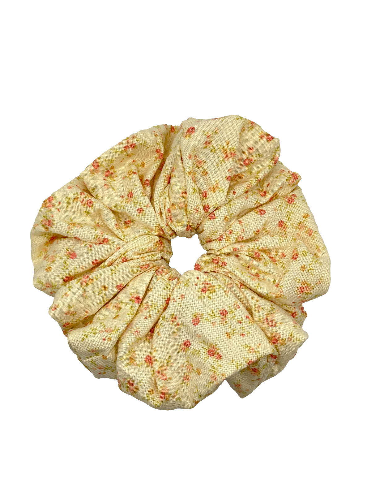 Vintage Rose Cotton Scrunchie