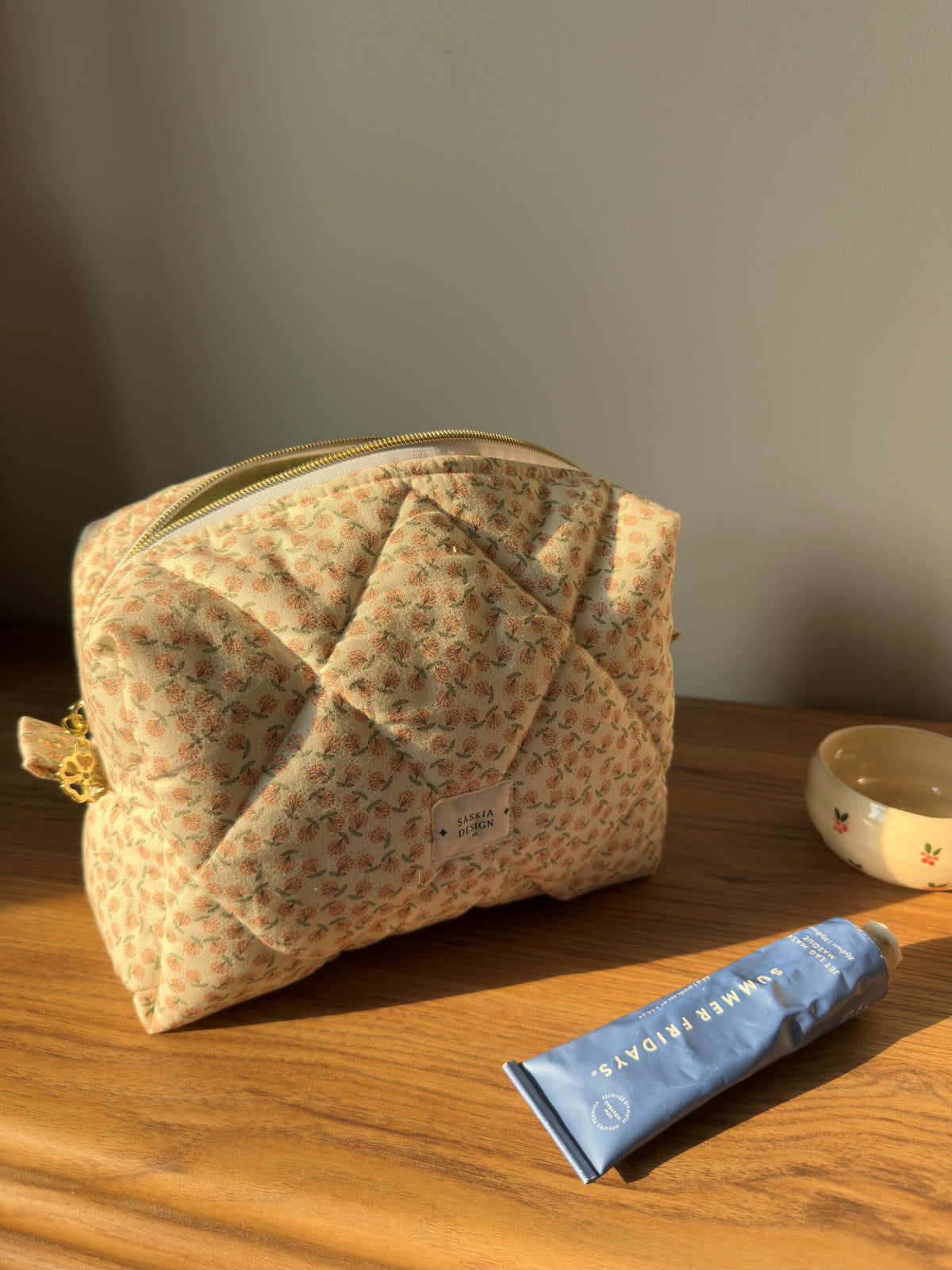 Pink Dandelion Quilted Carry All Bag
