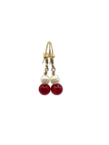 Gold Filled Gemstone Stacked Pearl Earring