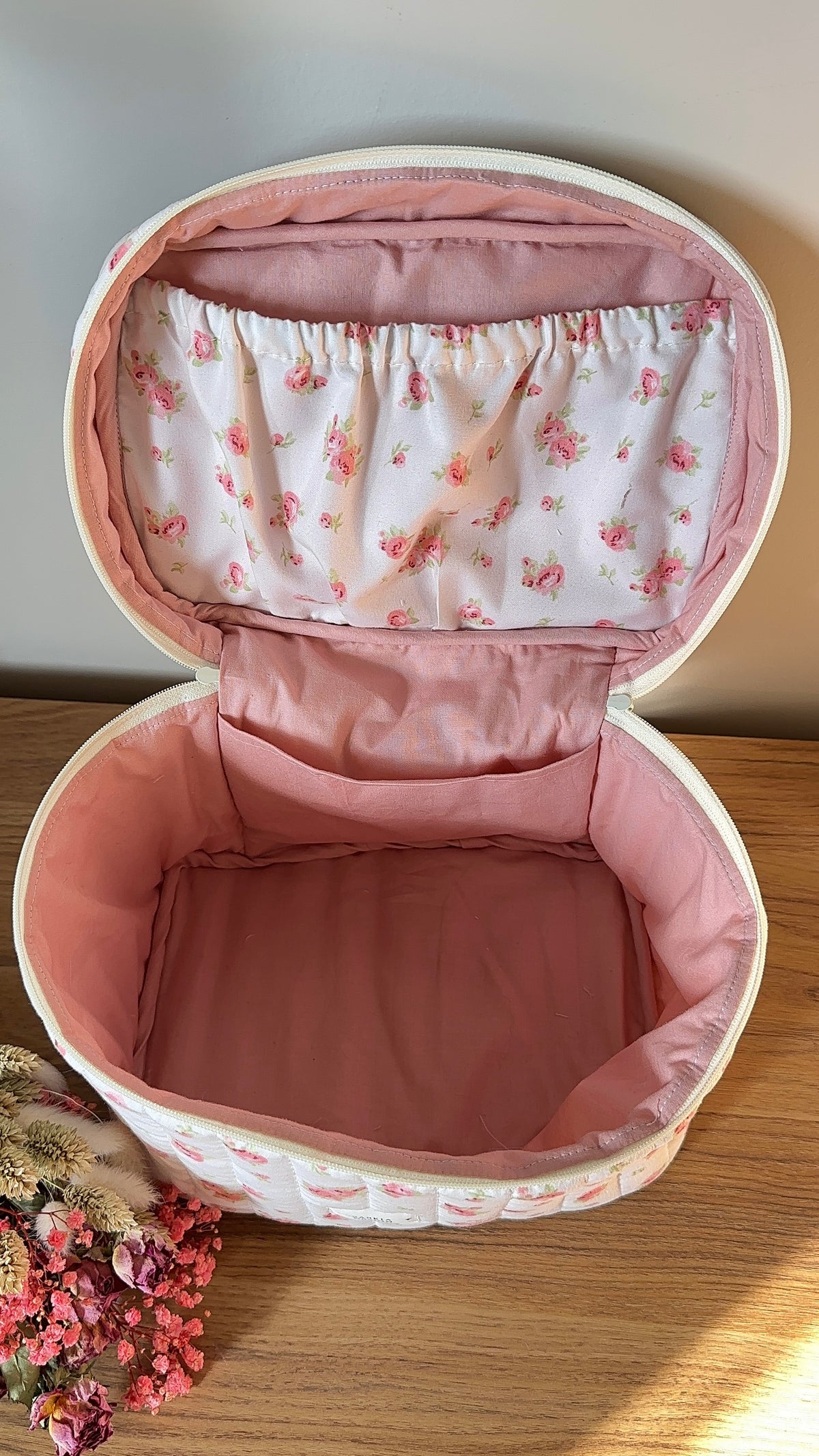 Camelia Quilted Vanity Bag