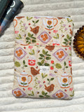 Tea Time Quilted Book Sleeve