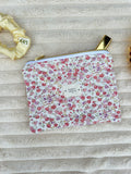 Peony Quilted Zipper Pouch