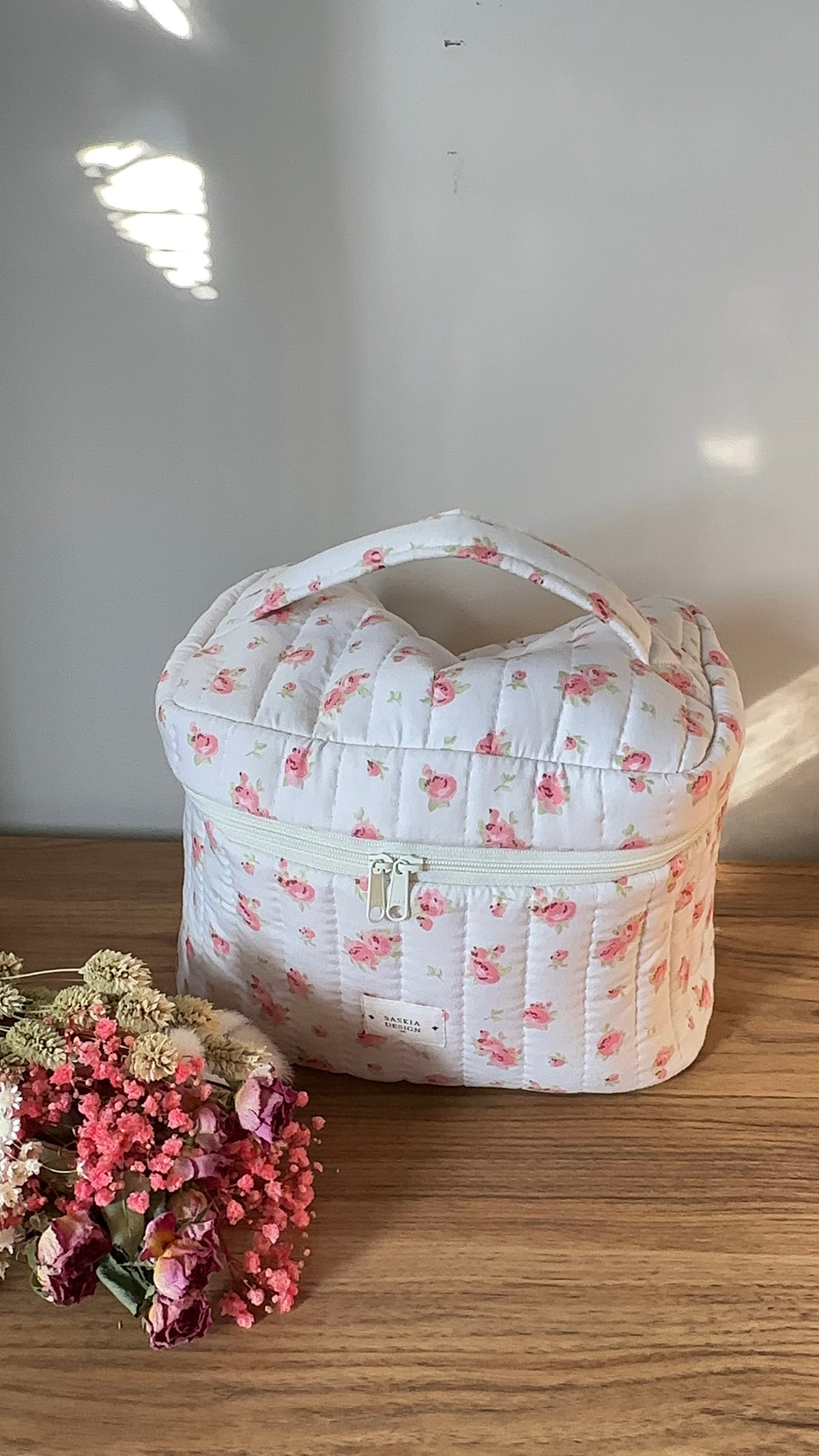 Camelia Quilted Vanity Bag