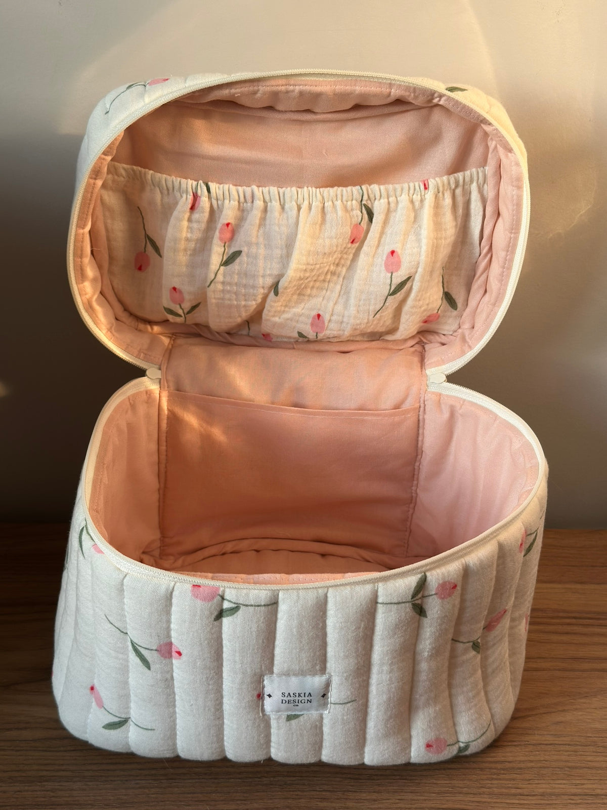 Sweet Pea Quilted Vanity Bag
