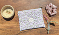 Lilac Quilted  Zipper Pouch
