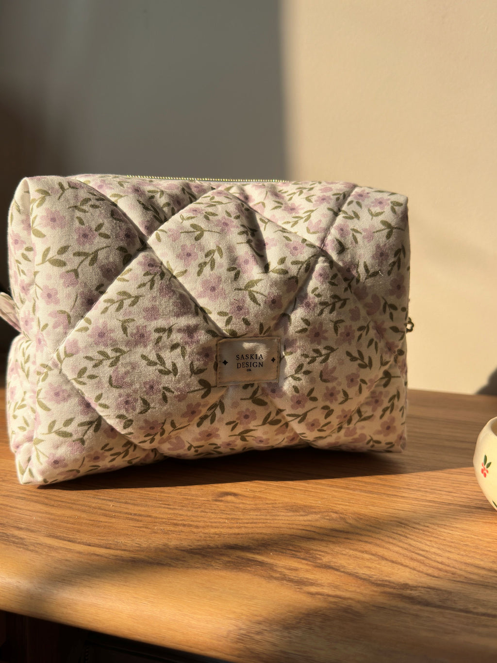 Lilac Quilted Carry All Bag