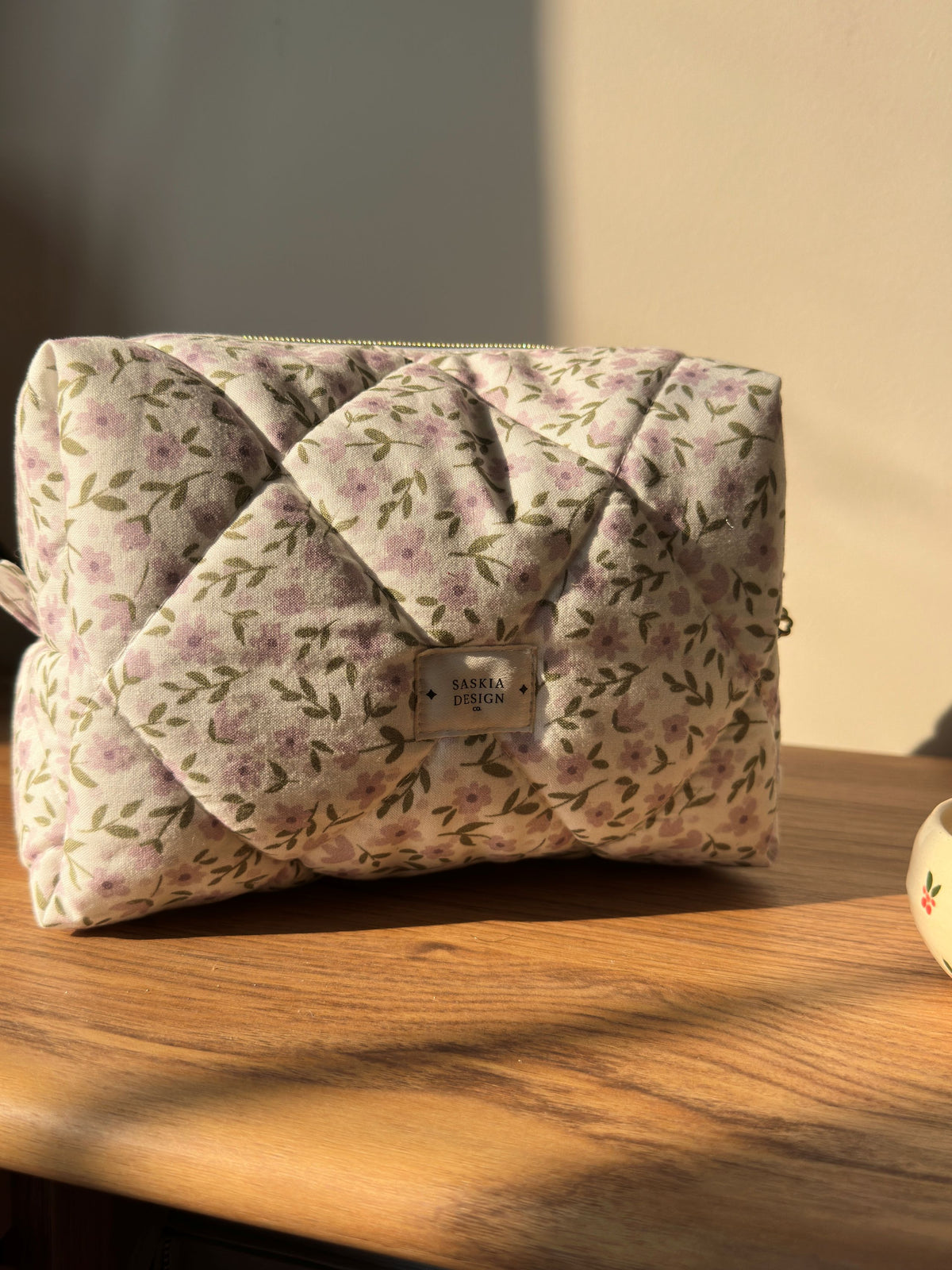 Lilac Quilted Carry All Bag