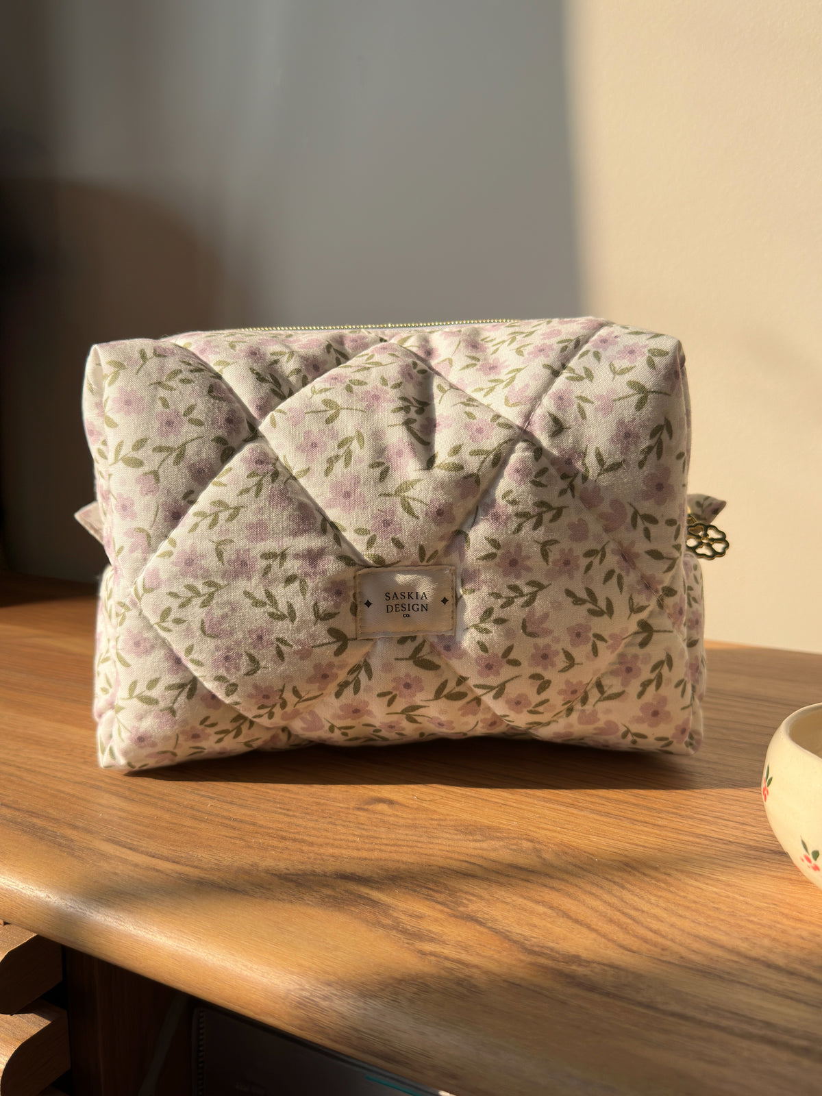 Lilac Quilted Carry All Bag