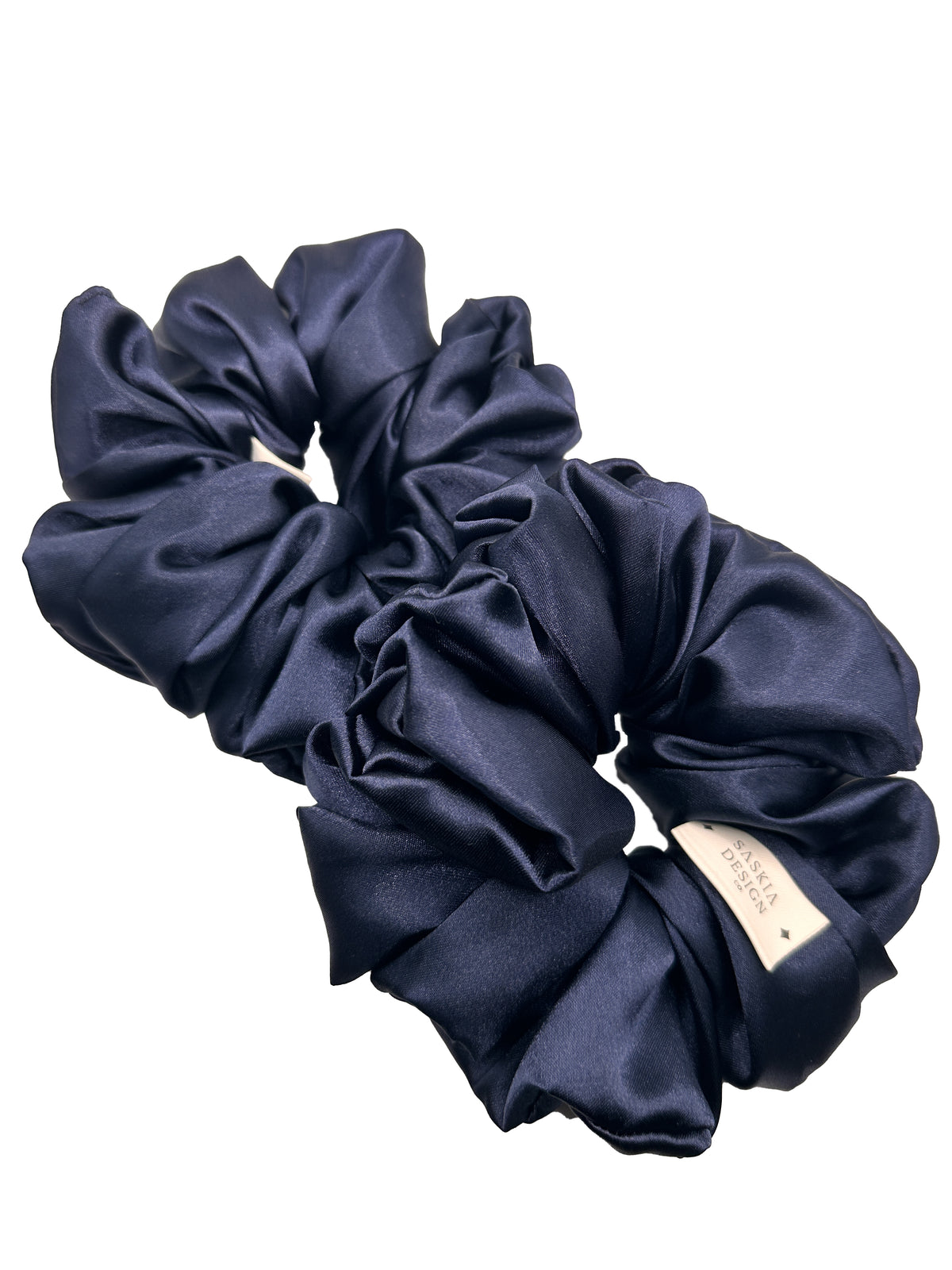 Midnight Satin Scrunchie