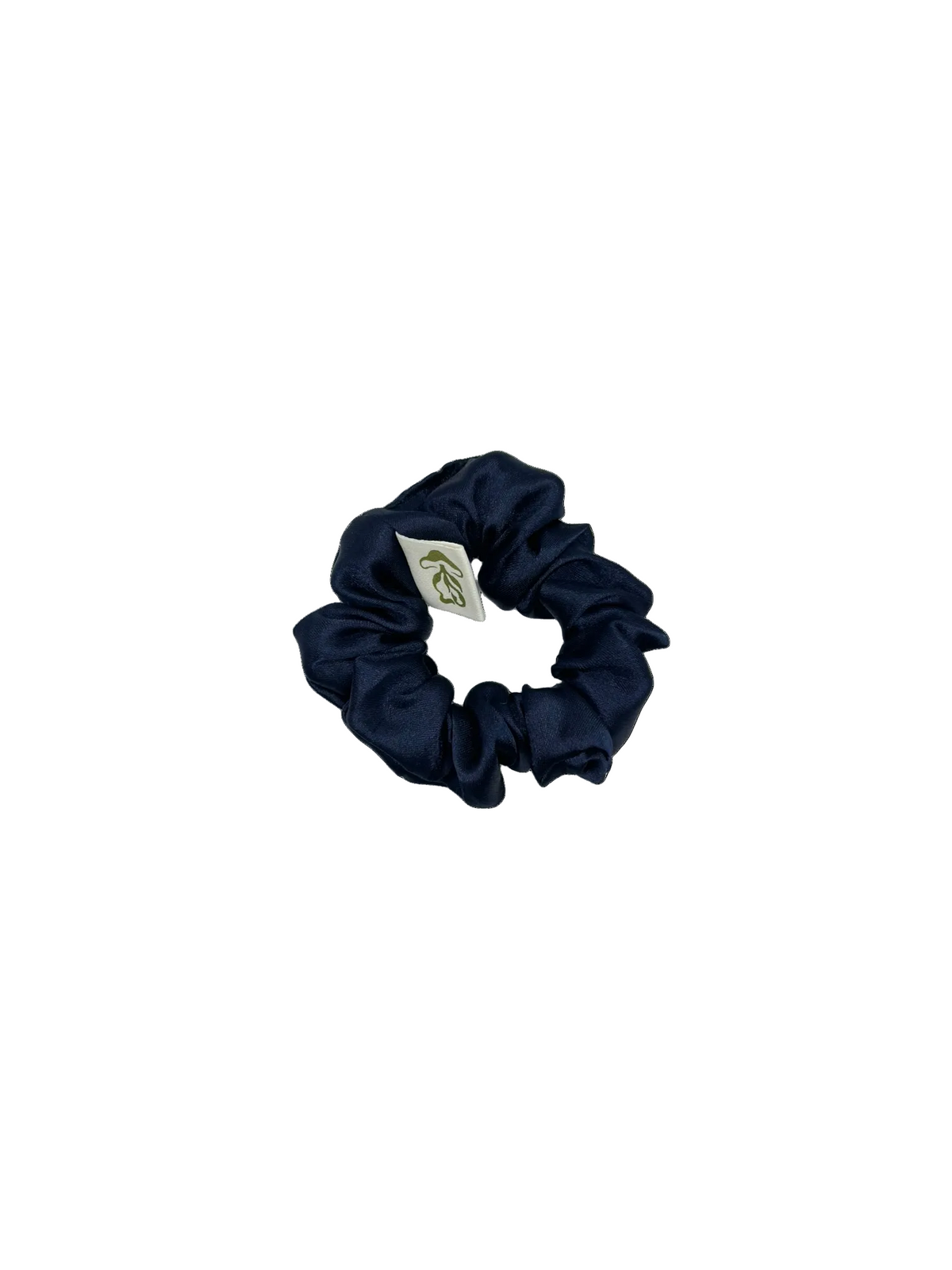 Midnight Satin Scrunchie