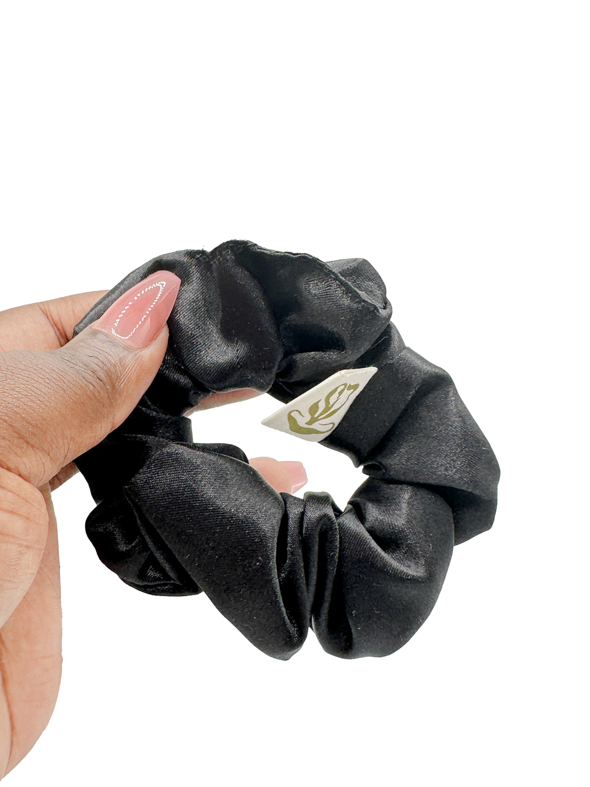 Black Satin Scrunchie