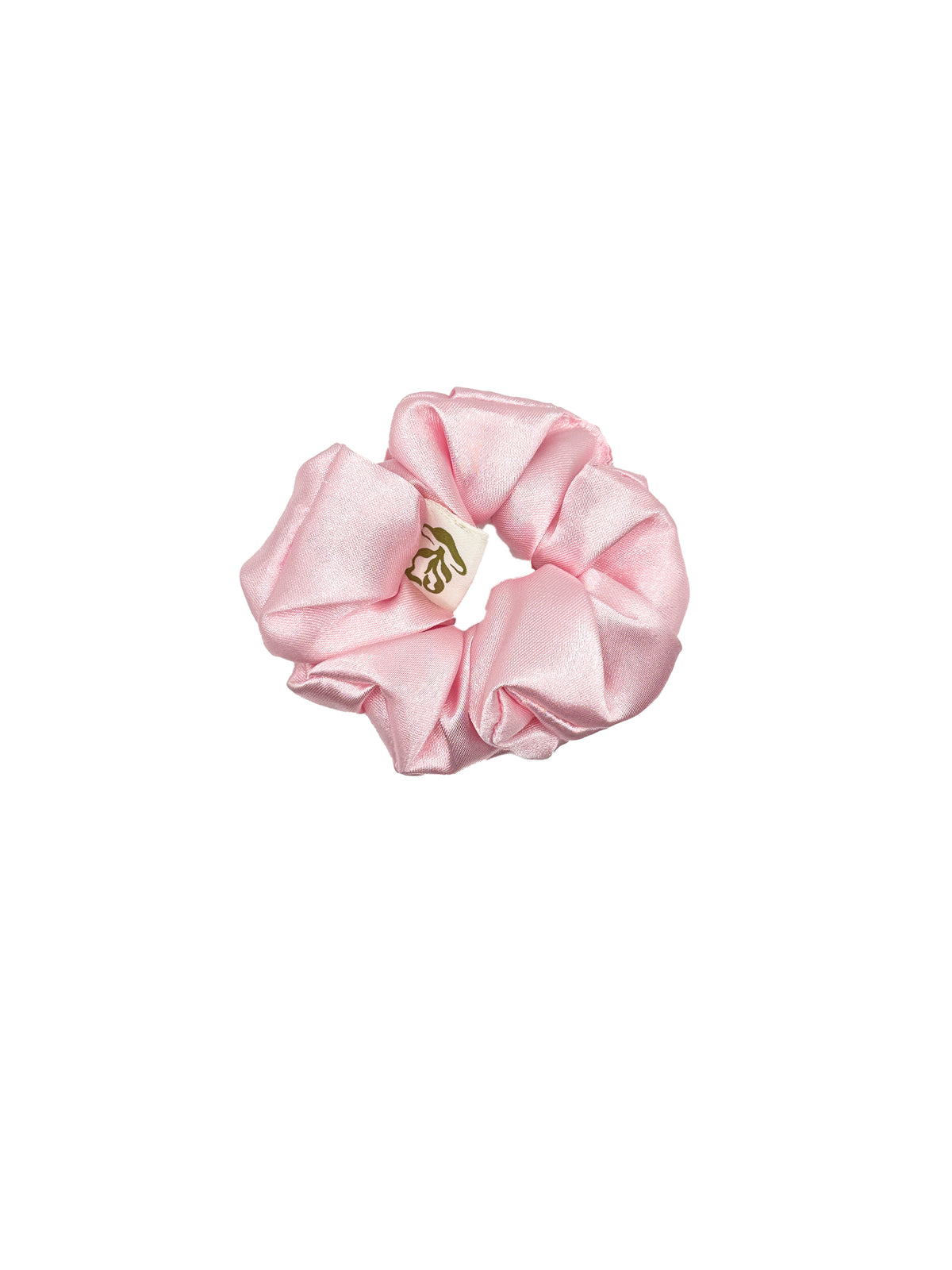 Powder Puff Satin Scrunchie