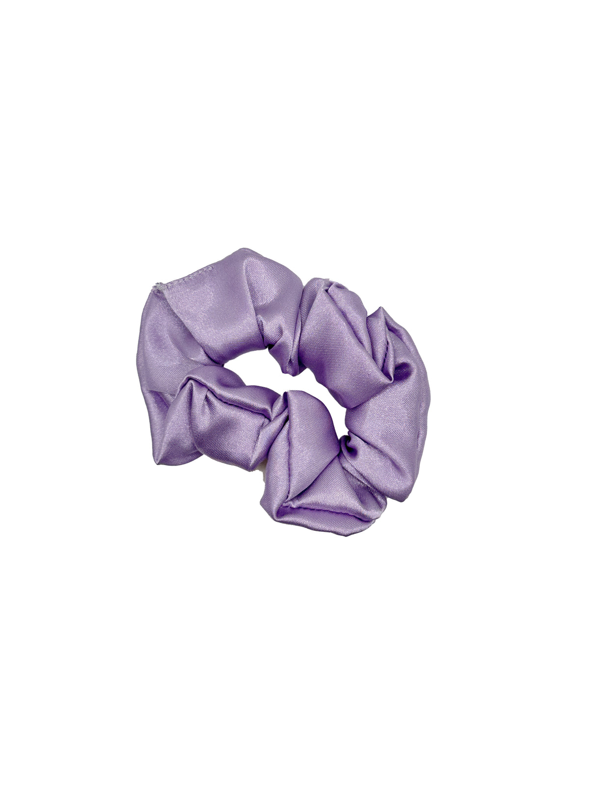 Lavender Satin Scrunchie