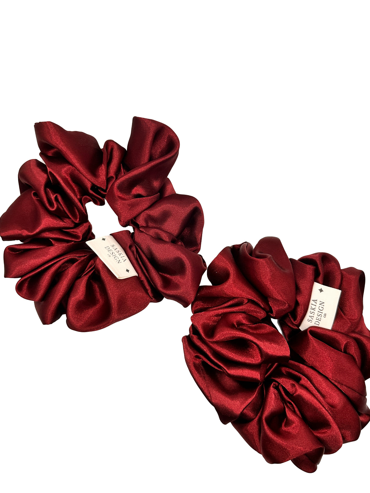 Oxblood Satin Scrunchie