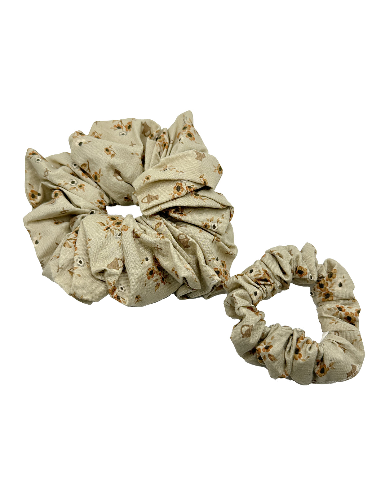 Flower Picking Cotton Scrunchie