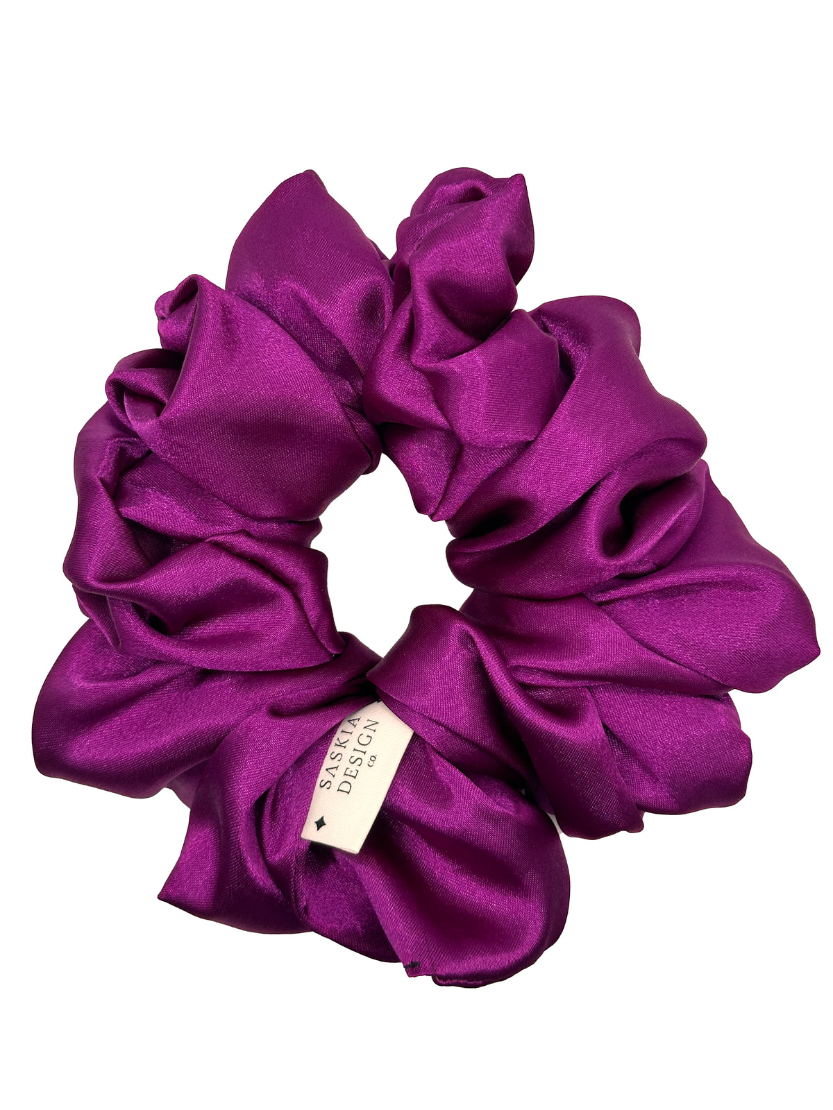Boysenberry Satin Scrunchie