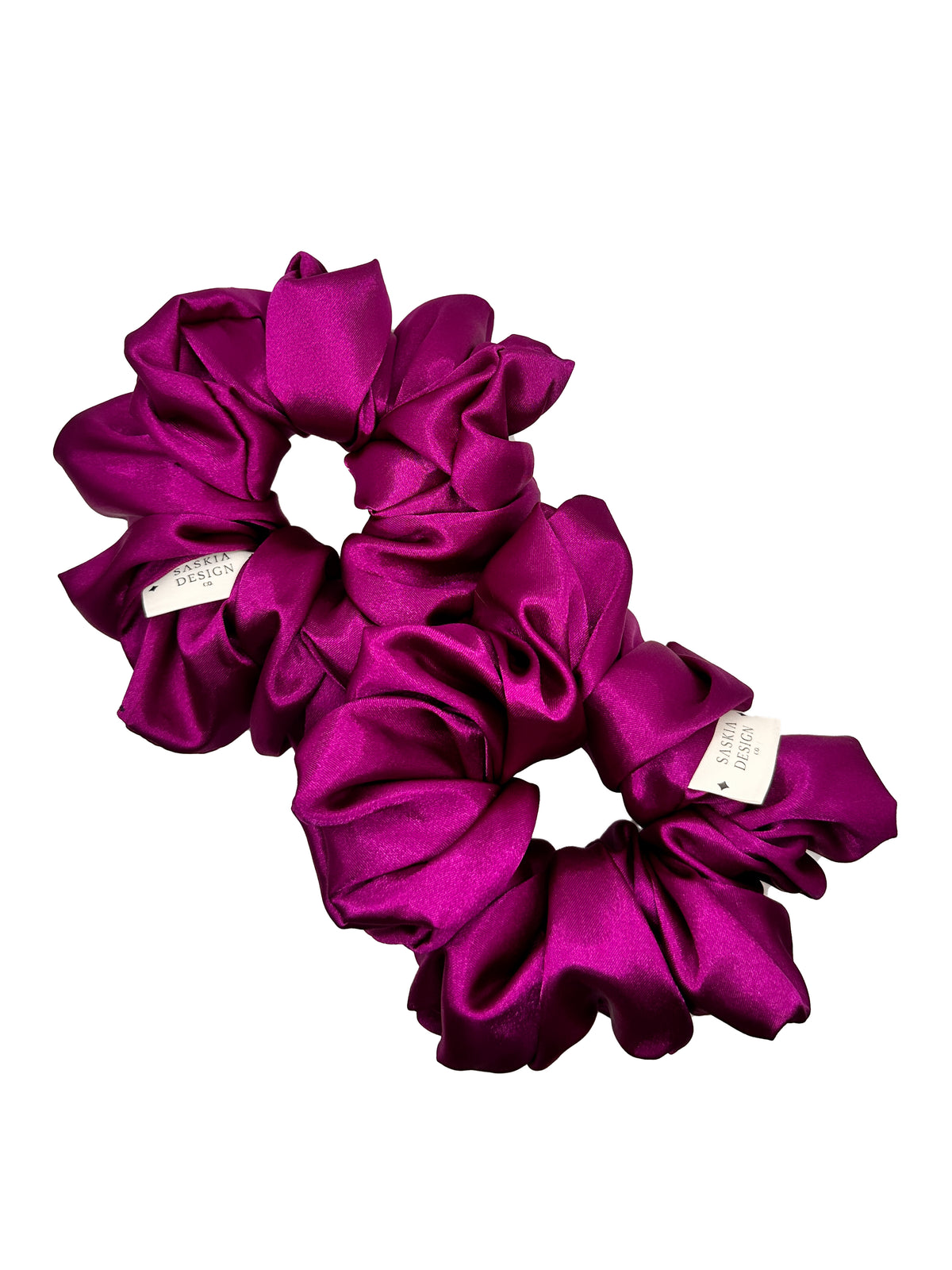 Boysenberry Satin Scrunchie