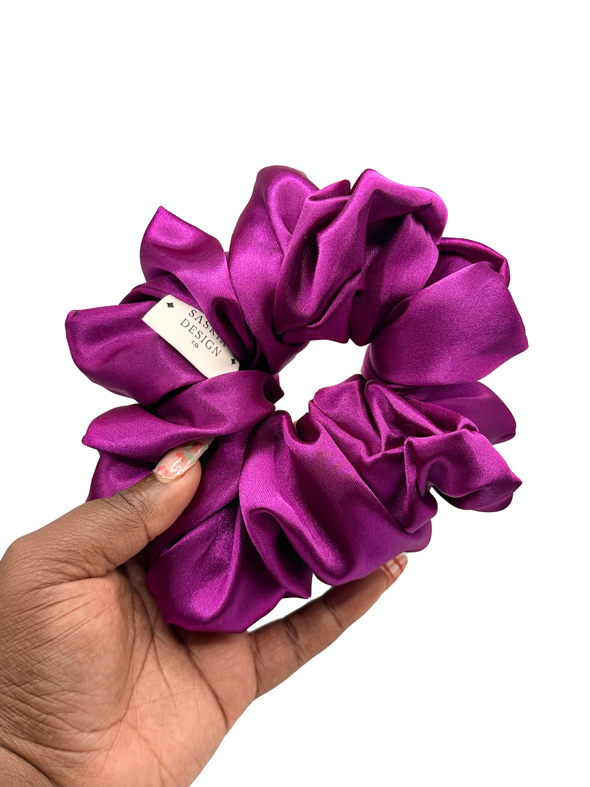 Boysenberry Satin Scrunchie