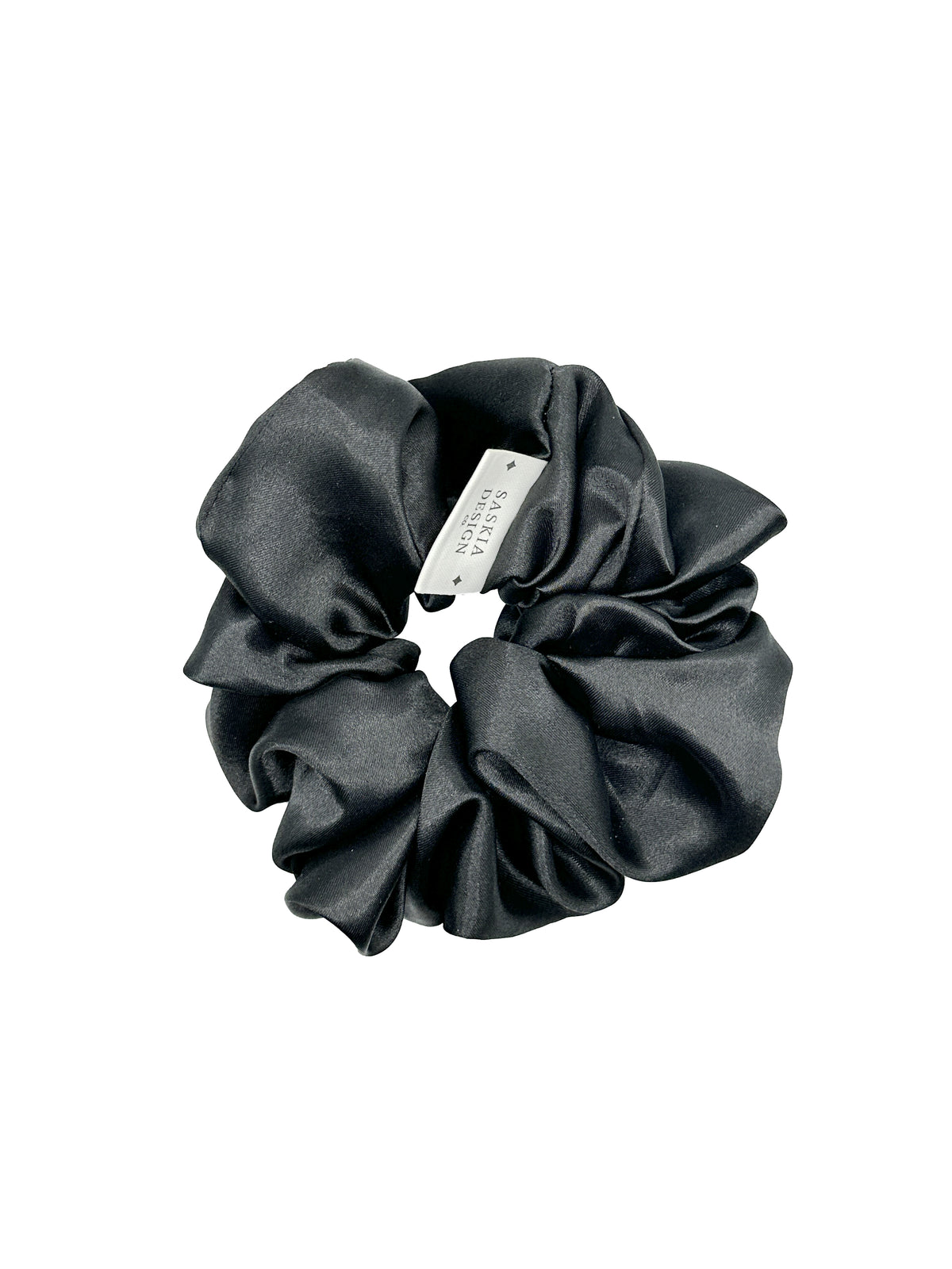 Black Satin Scrunchie