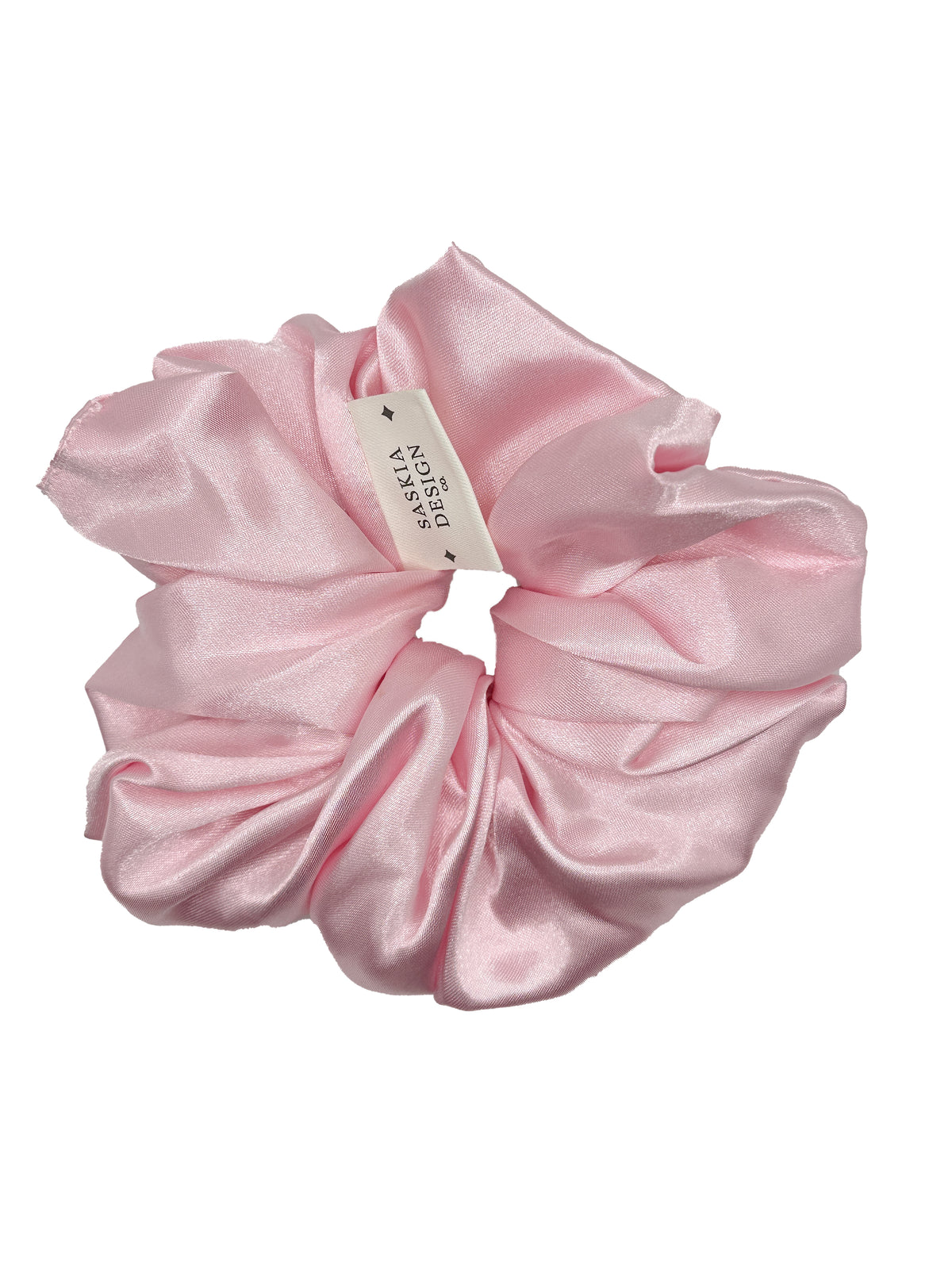 Powder Puff Satin Scrunchie