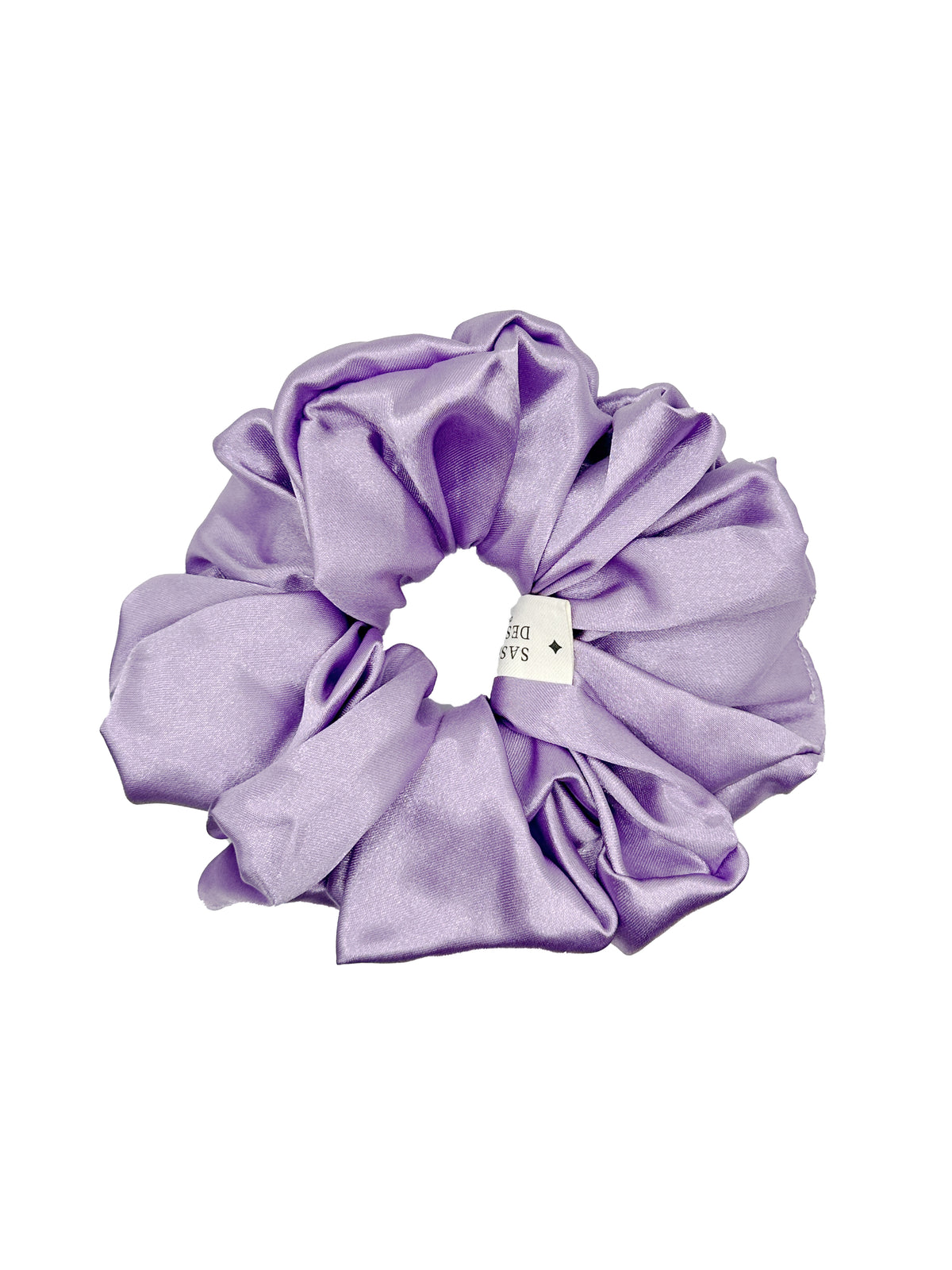 Lavender Satin Scrunchie