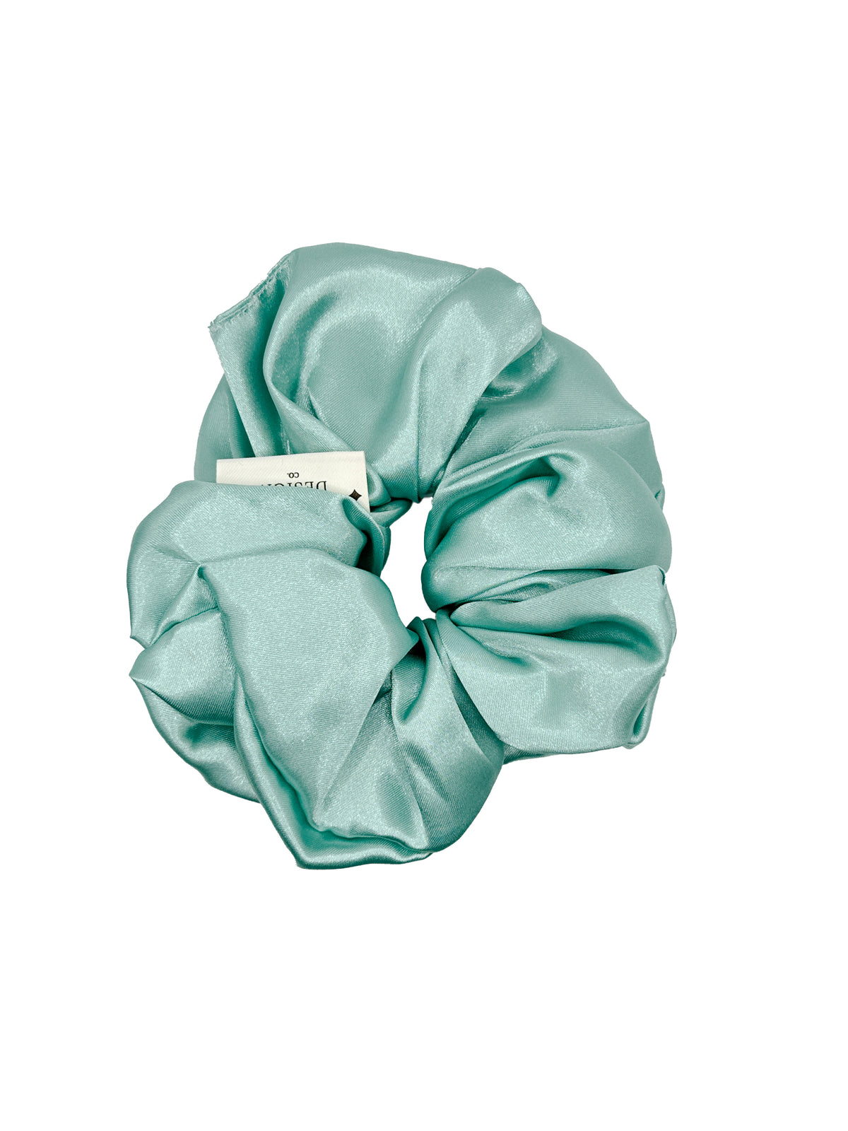 Mint Candy Satin Scrunchie