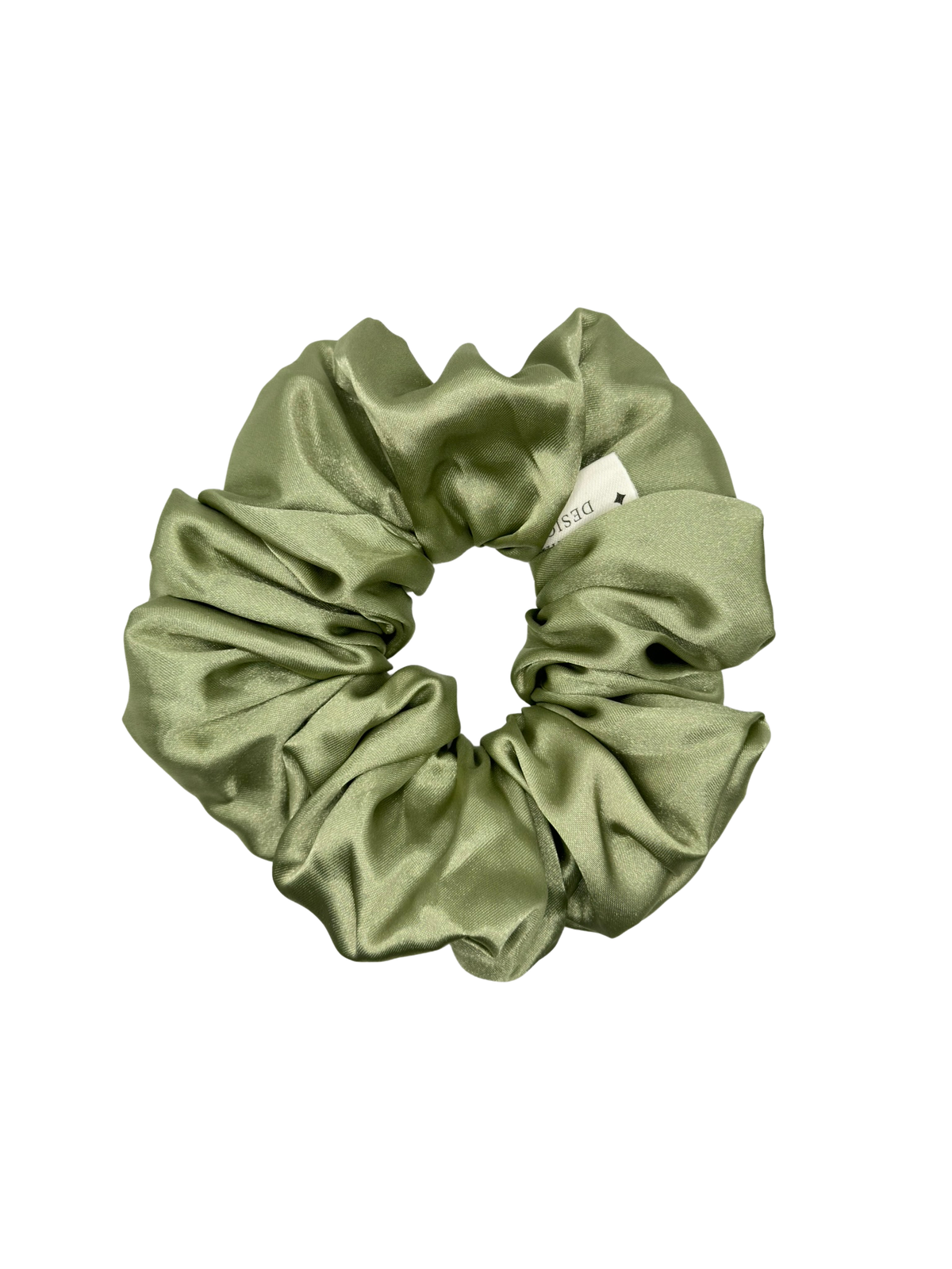 Sage Satin Scrunchie